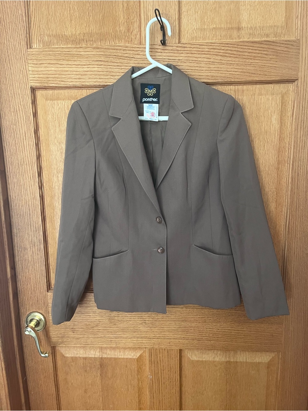 Vintage Pantter Union made Wool blend Brown Tailored Blazer Jacket - Women's